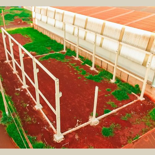 Montagem de Pilares e Vigas Pré Moldadas