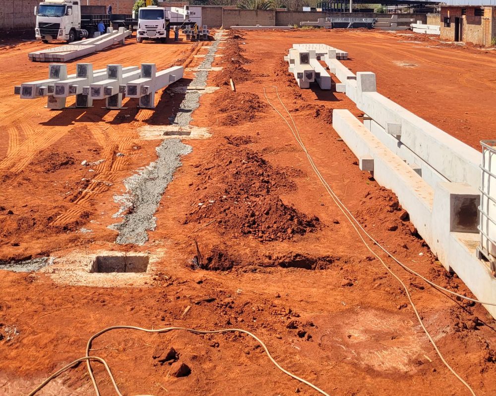 Entrega das peças em Obra