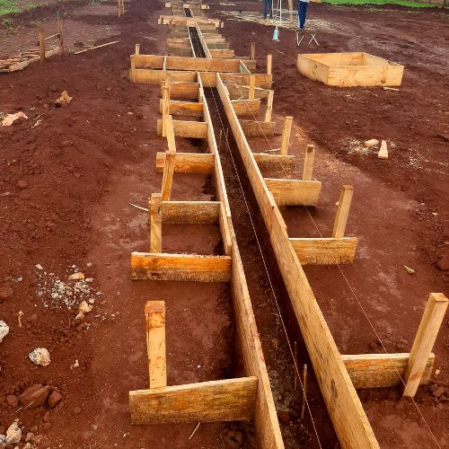 Fundação de Baldrame entre Blocos